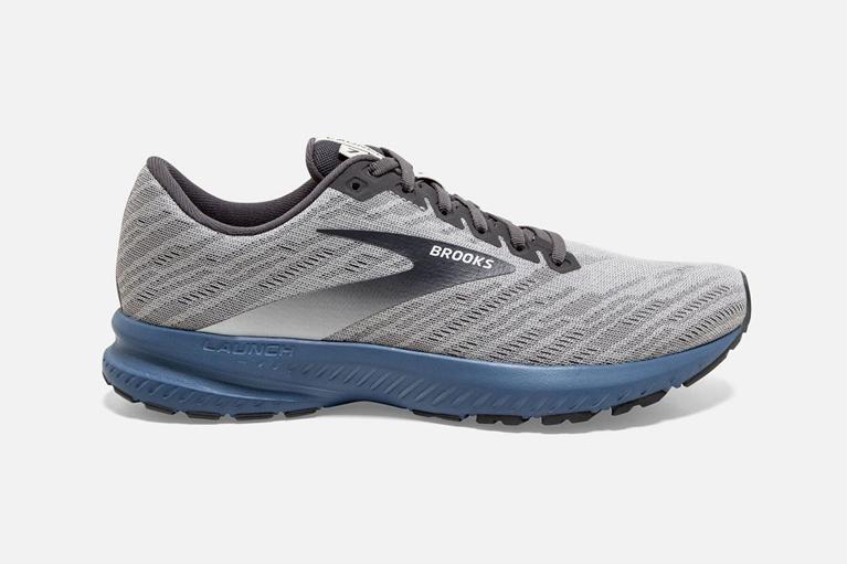 Brooks Launch 7 Road Running Shoes - Men's - Grey (78516-HKJI)